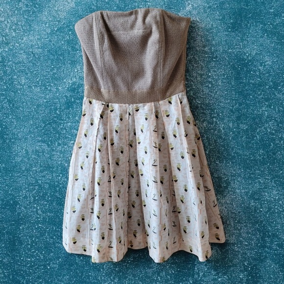 RACHEL ROY Strapless Sequined Printed Dress 6) NWT - Picture 9 of 16